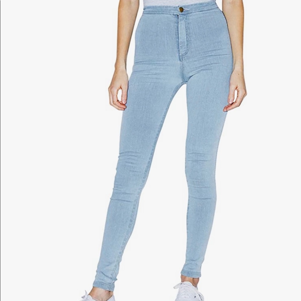 American Apparel Light Wash Easy Jean small